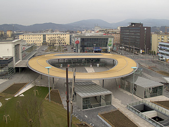 Livebild Webcam 6 - Baustelle 'Nahverkehrsdrehscheibe Hauptbahnhof Graz' (5 Minuteninterval)