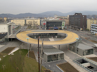 Livebild Webcam 6 - Baustelle 'Nahverkehrsdrehscheibe Hauptbahnhof Graz' (Archivbild)