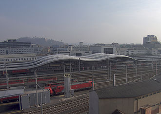 Livebild Webcam 5 - Baustelle 'Nahverkehrsdrehscheibe Hauptbahnhof Graz' (5 Minuteninterval)